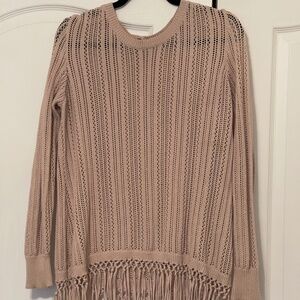 Soft Surroundings Sweater With Fringe L / XL